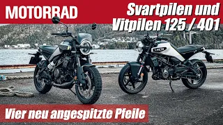 Husqvarna Svartpilen und Vitpilen 125 / 401 (2024): Duke-Basis und Neo-Retro-Design