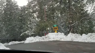 Winter Drive in Twin Peaks (Lake Arrowhead), CA