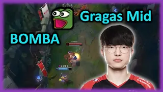 T1 Faker Gragas solokills KDF BullDog | T1 vs KDF | LCK Spring