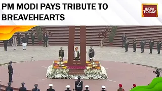 WATCH: PM Modi Arrives At National War Memorial | 74th Republic Day 2023