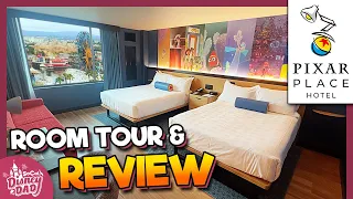 PIXAR PLACE HOTEL Park View ROOM TOUR | Disneyland Resort 2024 | World of Color & More