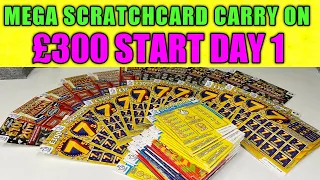 MEGA SCRATCHCARD VIDEO DAY 1 £300 START