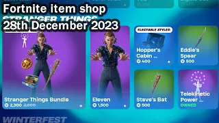 Stranger things + Rick and Morty is back! Fortnite item shop [28th December 2023]