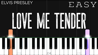 Elvis Presley - Love Me Tender | EASY Piano Tutorial