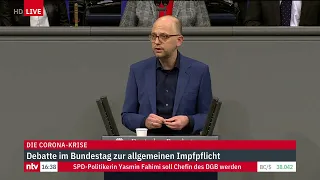 Corona LIVE: Debatte im Bundestag zur allgemeinen Impfpflicht, Teil 3