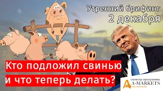 2 декабря | Утренний брифинг | Анализ и прогноз рынка FOREX, FORTS, ФР