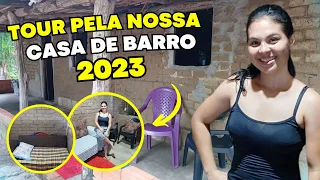 😍 🏡[TOUR PELA MINHA CASA DE ADOBE] Feita de barro SIMPLES & HUMILDE