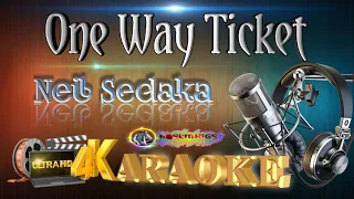 One Way Ticket - Neil Sedaka - (ULTRA HD) KARAOKE 🎤🎶