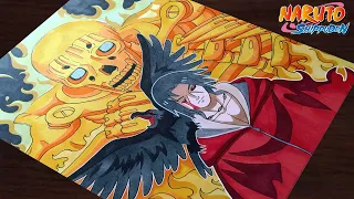 How to Draw"Uchiha itachi"with(incomplete Susanoo) step by step(Tutorial) ||Naruto:Shippiden