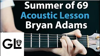 Summer of 69: Bryan Adams Acoustic Guitar Lesson: UPDATE LINK BELOW