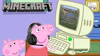 Peppa Pig Juega Minecraft