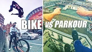 Bike Vs Parkour🔥 Jumping from the Highest Roofs in London to Paris | WhatStatus 2021❤️