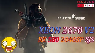 XEON 2670V2 + RX 580 SJS - CS:GO