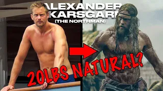 Alexander Skarsgård || 20 Pound Natural Transformation To Become The Northman