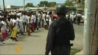 Fighting rages in Jamaica