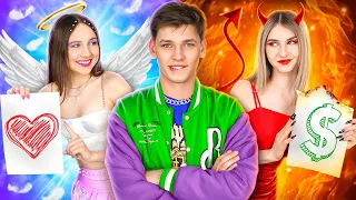 ¡Ángel vs Demonio Controla Mi Vida! Novia Buena vs Mala