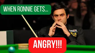 When Ronnie O'Sullivan gets ANGRY! Compilation