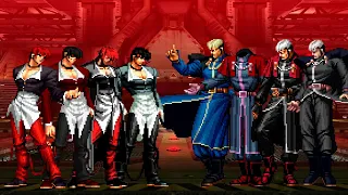 [KOF Mugen] Iori Yagami Team vs Leopold Goenitz Team