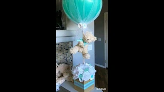 Centros de mesa para baby shower de niño! Centerpieces for boy baby shower!!