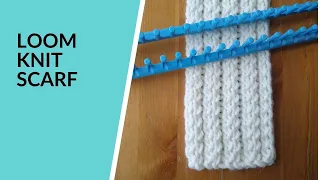 Star Stitch Scarf, Loom Knit, Easy to Follow, Double Loom Knitting, Long Loom, Punto Estrella