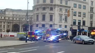 LONDON FIRE BRIGADE X2 RESPONDING IN LONDON, ENGLAND