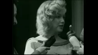 Footage Of Marilyn Monroe 1957 - " I haven't Been Working Recently"