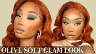 Olive Soft Glam Makeup Look