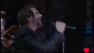 Josh Groban, "In A New York Minute" with performance painter, David Garibaldi