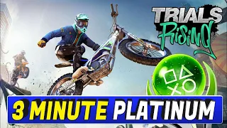 Trials Rising 3 Minute Platinum - All Trophies unlocked with Special Level - (PATCHED)