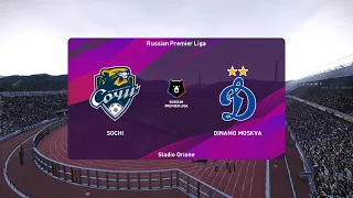 PES 2020 | Sochi vs Dynamo Moscow - Russian Premier Liga | 01/07/2020 | 1080p 60FPS