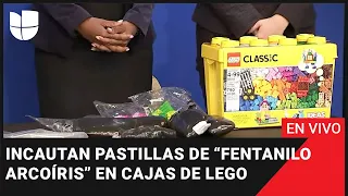 En vivo: Incautan miles de pastillas de “fentanilo arcoíris” ocultas en cajas de Lego