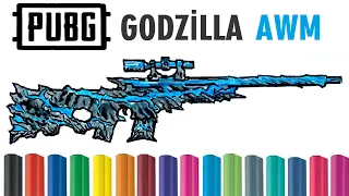 Easy Drawing Pubg Mobile Godzilla Awm I Kolay Godzilla Awm Çizimi