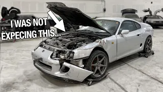 Rebuilding My Wrecked JDM Mk4 Supra - How Bad Is The Crash Damage!?