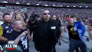 EPIC Entrance of The BCC with Santana & Ortiz at Wembley Stadium | AEW: All In Stadium Stampede