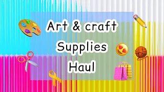 Art & Craft haul😍 craft supplies🥰#shorts #ytshorts #viral #craft #art #trending #haul