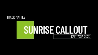 Sunrise Animation - Camtasia Advanced Series