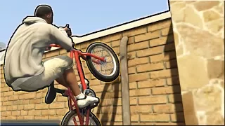 ТРЮКИ И ПРИКОЛЫ НА ВЕЛОСИПЕДЕ BMX ГТА 5 █ GTA 5