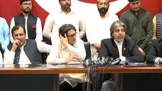 PTI Leaders Ali Mohammad Khan, Rauf Hassan & Abuzar Salman Niazi Press Conference in Islamabad