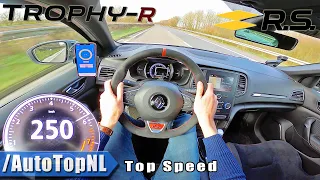 RENAULT Megane RS TROPHY R on AUTOBAHN (NO SPEED LIMIT) by AutoTopNL