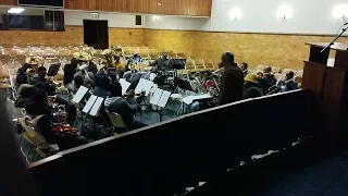 The central division youth band rehearsal.