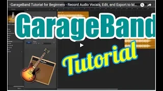 Recording and Editing a Vocal Audio , Edit in Apple GarageBand | Tutorial In Hindi