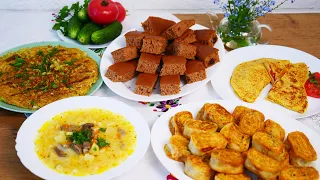 Budget MENU for a day! 5 Simple Recipes for Snidanok, Obid and Supper