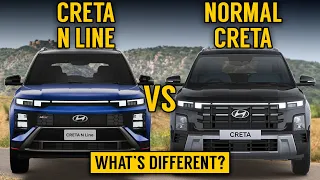 Creta N Line Vs Creta SX(O) | What's different in Creta N line? | Creta VS Creta N Line 2024