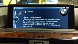 BMW low voltage warning battery no being charged alternator failure 750i 550i 650I X5 X6 328i 335i