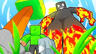 Hombre pequeño VS GIGANTE en MINECRAFT - La película