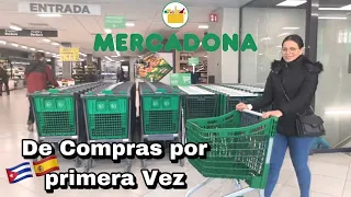 CUBANA por Primera vez De COMPRAS en MERCADONA🇪🇸Esto Nunca lo hice en CUBA🇨🇺Elizita Vlogs