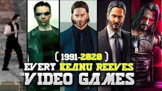 Every Keanu Reeves Video Game Appearances with Gameplay (1991-2020) CyberPunk 2077 2020