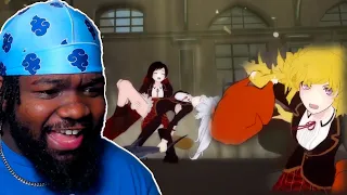 BEST FOOD FIGHT IVE EVER SEEN | RWBY Volume 2 chapter 1 Best Day Ever REACTION