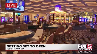Resorts World getting ready to open on Las Vegas Strip