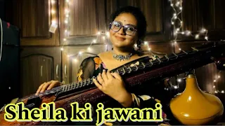 Sheila ki jawani | Veena Cover | Pallavi Krishna #katrinakaif #akshaykumar #bollywood #bollywoodsong